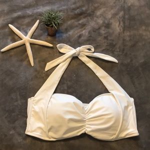 White retro bikini top xl